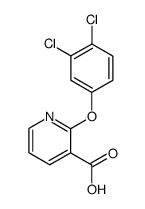 2-(3,4-dichlorophenoxy)-3-pyridinecarboxylic acid Structure