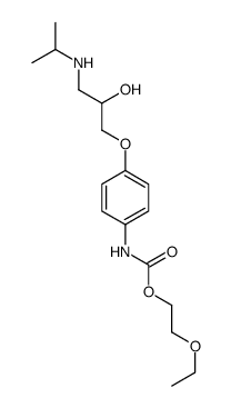 2-ethoxyethyl N-[4-[2-hydroxy-3-(propan-2-ylamino)propoxy]phenyl]carbamate Structure