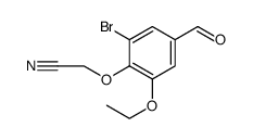 Acetonitrile, 2-(2-bromo-6-ethoxy-4-formylphenoxy)图片