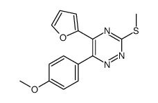 5-(furan-2-yl)-6-(4-methoxyphenyl)-3-methylsulfanyl-1,2,4-triazine结构式