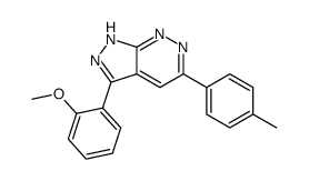 3-(2-methoxyphenyl)-5-(4-methylphenyl)-1H-pyrazolo[3,4-c]pyridazine结构式