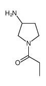 1-(3-aminopyrrolidin-1-yl)propan-1-one结构式