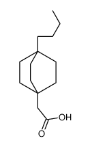2-(1-butyl-4-bicyclo[2.2.2]octanyl)acetic acid结构式