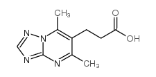 3-(5,7-二甲基-[1,2,4]噻唑并[1,5-a]嘧啶-6-基)-丙酸图片