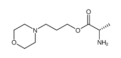 2-amino-propionic acid 3-morpholin-4-yl-propyl ester结构式