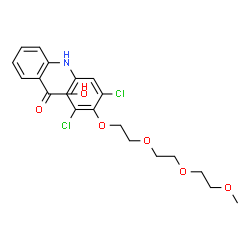 Benzoic acid,2-[[3,5-dichloro-4-[2-[2-(2-methoxyethoxy)ethoxy]ethoxy]phenyl]amino]-结构式