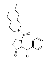 (S)-1-benzoyl-5-oxo-N,N-dipentylpyrrolidine-2-carboxamide picture