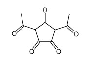 3,5-diacetyl-cyclopentane-1,2,4-trione Structure