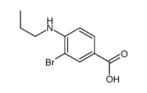 3-Bromo-4-(propylamino)benzoic acid Structure