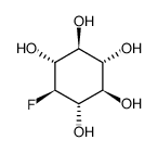 1-deoxy-1-fluoro-scyllo-inositol结构式