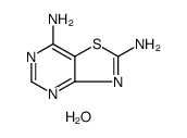 Thiazolo[4,5-d]pyrimidine-2,7-diamine, hydrate Structure