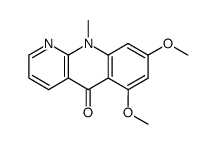 6,8-dimethoxy-10-methylbenzo(b)(1,8)naphthyridin-5(10H)-one结构式