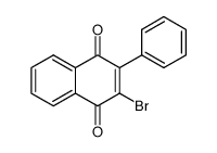 2-bromo-3-phenyl-1,4-naphthoquinone Structure