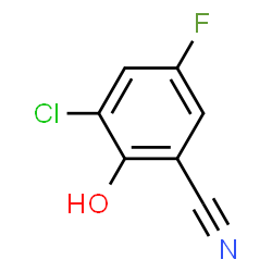 Benzonitrile,3-chloro-5-fluoro-2-hydroxy- Structure