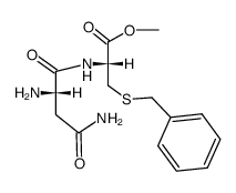 N-L-asparaginyl-S-benzyl-L-cysteine methyl ester结构式