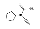 Acetamide,2-cyano-2-cyclopentylidene-结构式