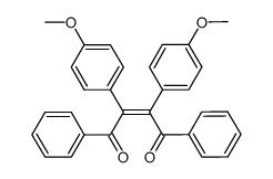 (Z)-1,2-dibenzoyl-1,2-bis(4-methoxyphenyl)ethene结构式