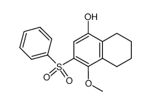 4-methoxy-3-(phenylsulfonyl)-5,6,7,8-tetrahydronaphthalen-1-ol Structure