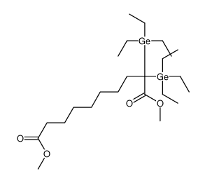 dimethyl 2,2-bis(triethylgermyl)decanedioate结构式