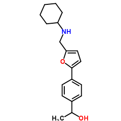 1-(4-{5-[(Cyclohexylamino)methyl]-2-furyl}phenyl)ethanol Structure