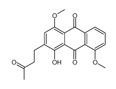 1-hydroxy-4,8-dimethoxy-2-(3-oxobutyl)anthracene-9,10-dione Structure