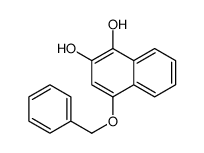 4-phenylmethoxynaphthalene-1,2-diol Structure