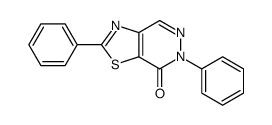 2,6-diphenyl-[1,3]thiazolo[4,5-d]pyridazin-7-one结构式