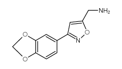 C-(3-BENZO[1,3]DIOXOL-5-YL-ISOXAZOL-5-YL)-METHYLAMINE Structure