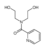 N,N-bis(2-hydroxyethyl)pyridine-2-carboxamide结构式