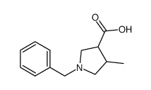 (3RS,4RS)-1-benzyl-4-methyl-pyrrolidine-3-carboxylic acid Structure