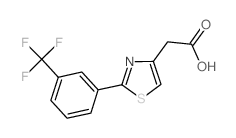 2-{2-[3-(三氟甲基)苯基]-1,3-噻唑-4-基}乙酸结构式