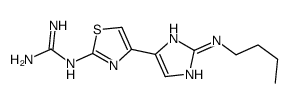 2-[4-[2-(butylamino)-1H-imidazol-5-yl]-1,3-thiazol-2-yl]guanidine Structure