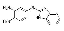 4-(1H-benzimidazol-2-ylsulfanyl)benzene-1,2-diamine结构式