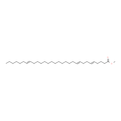 5,9,23-Tricontatrienoic acid, methyl ester结构式