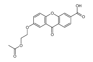 7-(2-acetyloxyethoxy)-9-oxoxanthene-3-carboxylic acid结构式