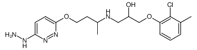 1-(2-chloro-3-methylphenoxy)-3-[1-methyl-3-(3-hydrazino-6-pyridazinyloxy)propylamino]-2-propanol结构式