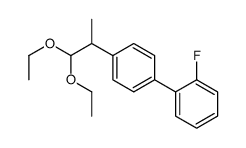1-(1,1-diethoxypropan-2-yl)-4-(2-fluorophenyl)benzene结构式