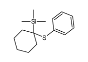 trimethyl-(1-phenylsulfanylcyclohexyl)silane Structure