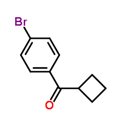 (4-溴苯基)(环丁基)甲酮结构式