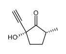 Cyclopentanone, 2-ethynyl-2-hydroxy-5-methyl-, cis- (9CI)结构式