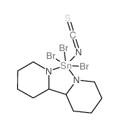 2-(3,4,5,6-tetrahydro-2H-pyridin-2-yl)-6H-pyridine; tribromotin; isothiocyanate结构式