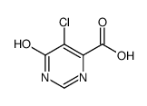 5-氯-6-氧代-1,6-二氢嘧啶-4-羧酸结构式