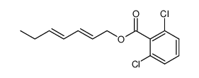 2,6-Dichloro-benzoic acid (2E,4E)-hepta-2,4-dienyl ester Structure