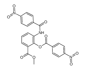 methyl 3-(4-nitrobenzamido)-2-((4-nitrobenzoyl)oxy)benzoate Structure