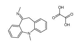 N-(5,11-dihydro-5-methyl-10H-benzo[b,f]azepin-10-ylidene)methylammonium hydrogen oxalate结构式