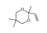 2,5,5-trimethyl-2-vinyl-1,3-dioxane Structure