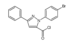 1H-Pyrazole-5-carbonyl chloride, 1-(4-bromophenyl)-3-phenyl结构式