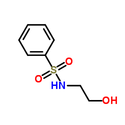 N-(2-Hydroxyethyl)benzenesulfonamide结构式