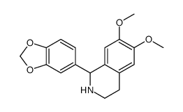 1-(1,3-benzodioxol-5-yl)-6,7-dimethoxy-1,2,3,4-tetrahydroisoquinoline Structure