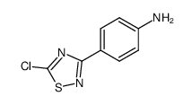 3-<4-Amino-phenyl>-5-chlor-1,2,4-thiadiazol结构式